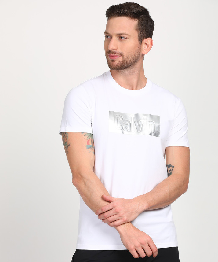 Calvin Klein Jeans Printed Men Round 