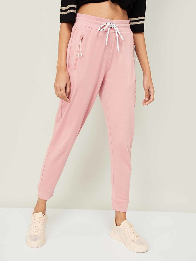 Kappa Solid Women Pink Track Pants 