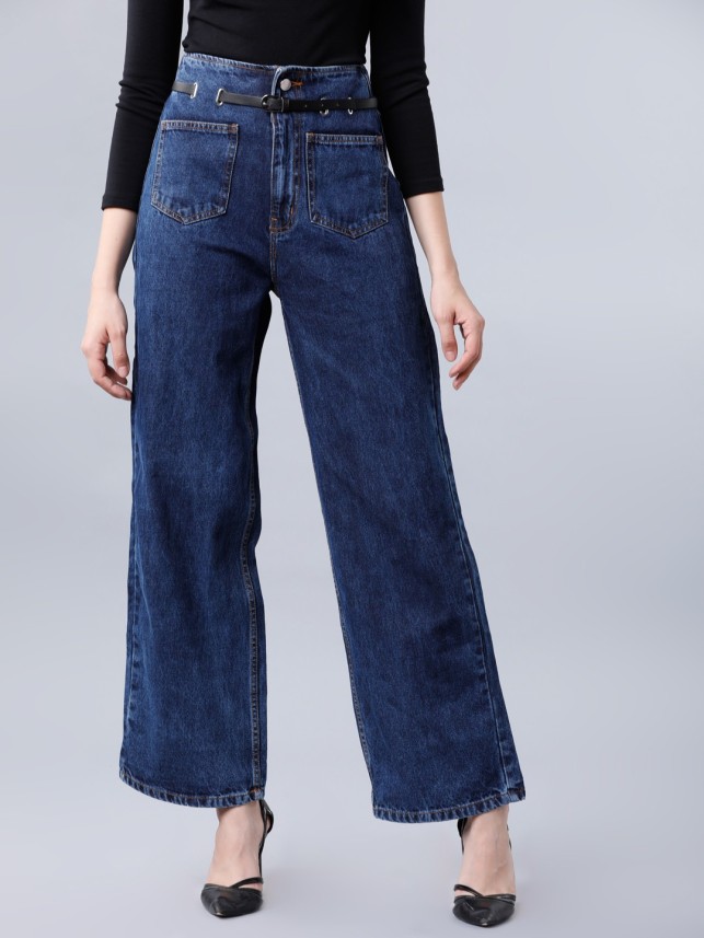 wide leg jeans women flipkart