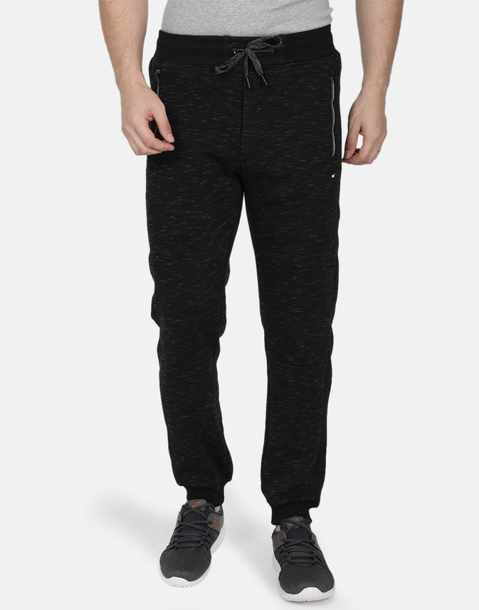 MONTE CARLO Solid Men Black Track Pants 