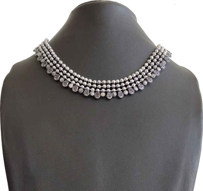 Girls Silver Plated Alloy Necklace 
