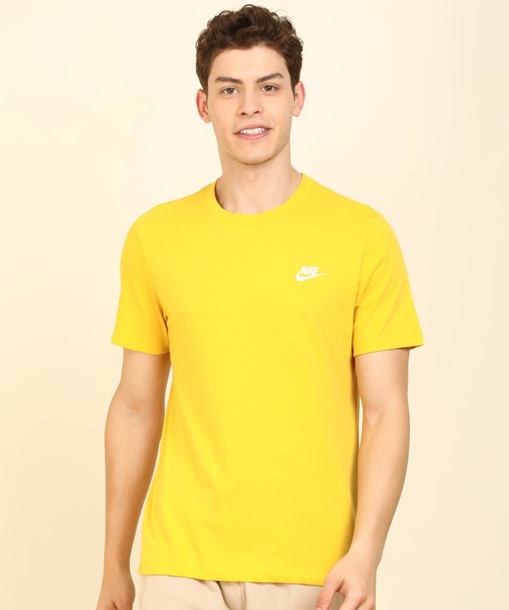 yellow nike tee shirt