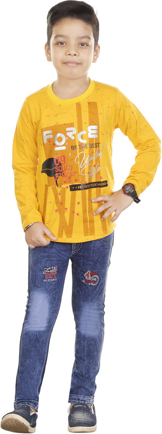HRR Boys Casual T-shirt Jeans Price in 