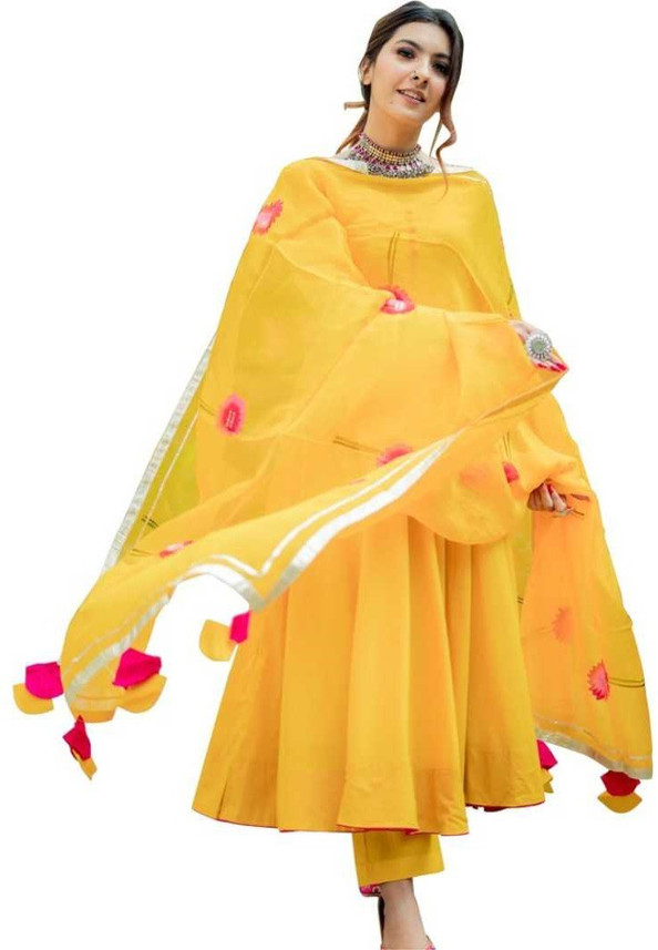 NG Store Solid Kurta, Palazzo \u0026 Dupatta 