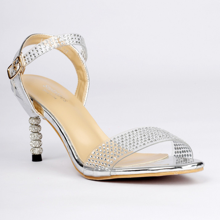 Buy Stelatoes Women Silver Heels Online 