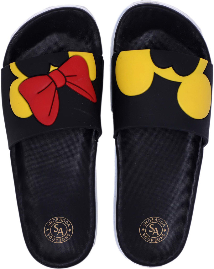 walking with slippers at home