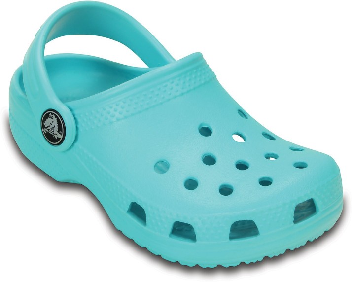 teal crocs for girls