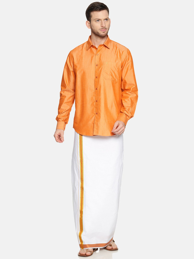 Ramraj Cotton Men Shirt \u0026 Dhoti Set 