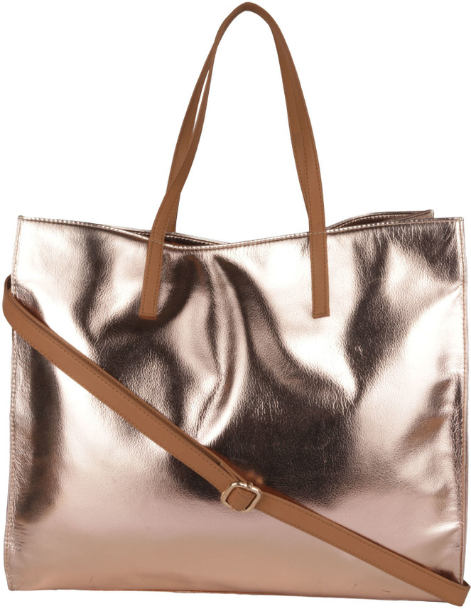 rose gold shoulder bag