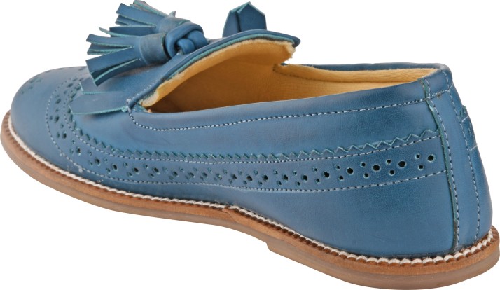 aqua blue loafers