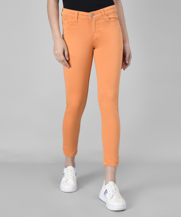 THE DRY STATE Slim Women Orange Jeans 