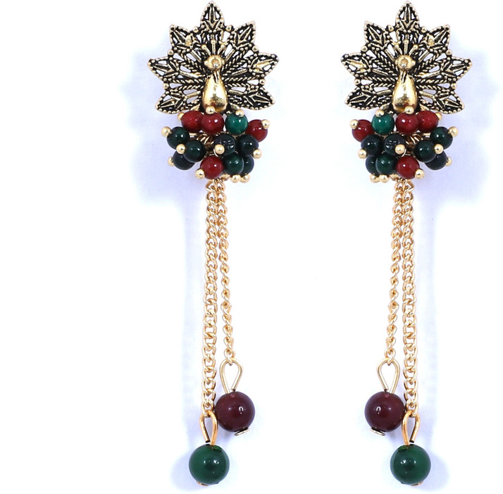 earrings with maang tikka flipkart
