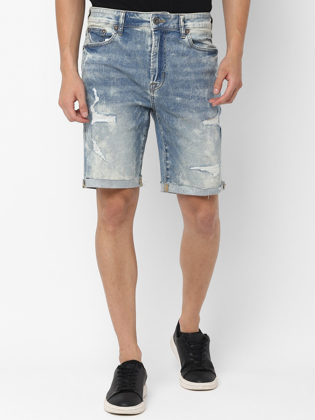 american eagle mens distressed denim shorts