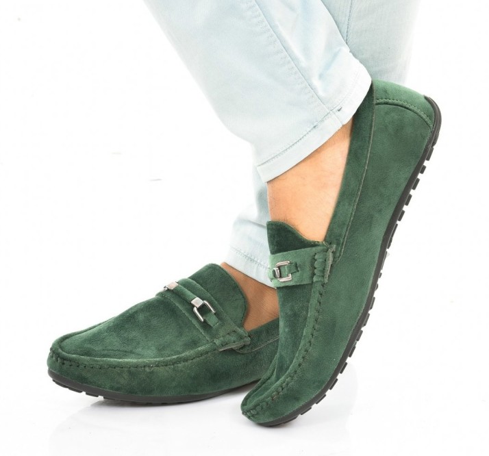 green casual shoes mens
