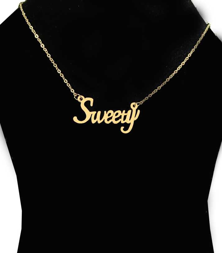 Silvoswan Sweety Pendant For Girl And Women Sweety Name Pendant For Girl Gold Plated Stainless Steel Pendant Price In India Buy Silvoswan Sweety Pendant For Girl And Women Sweety Name Pendant For