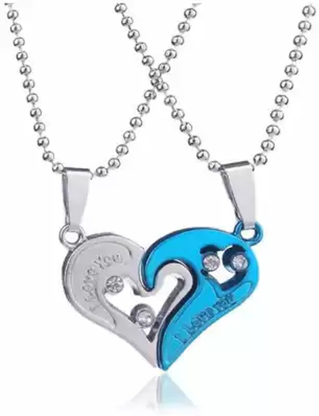 Crazy Fashion Blue Broken Heart Chain 