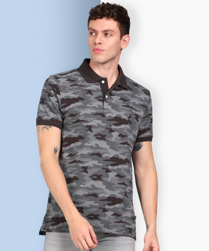 NAUTICA Military Camouflage Men Polo 