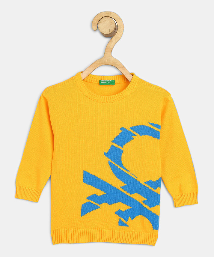 baby yellow crew neck