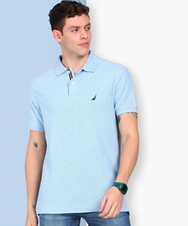 nautica light blue polo