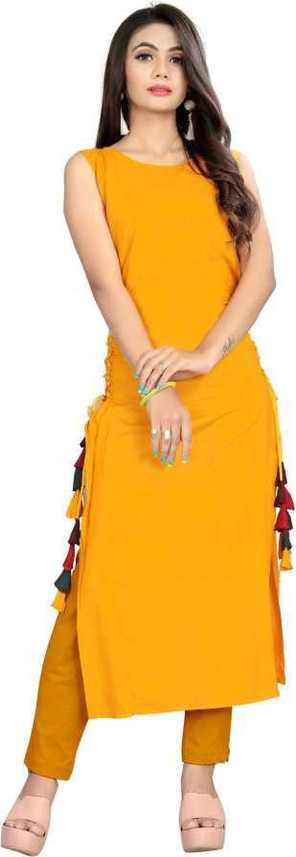 shoulderless kurti