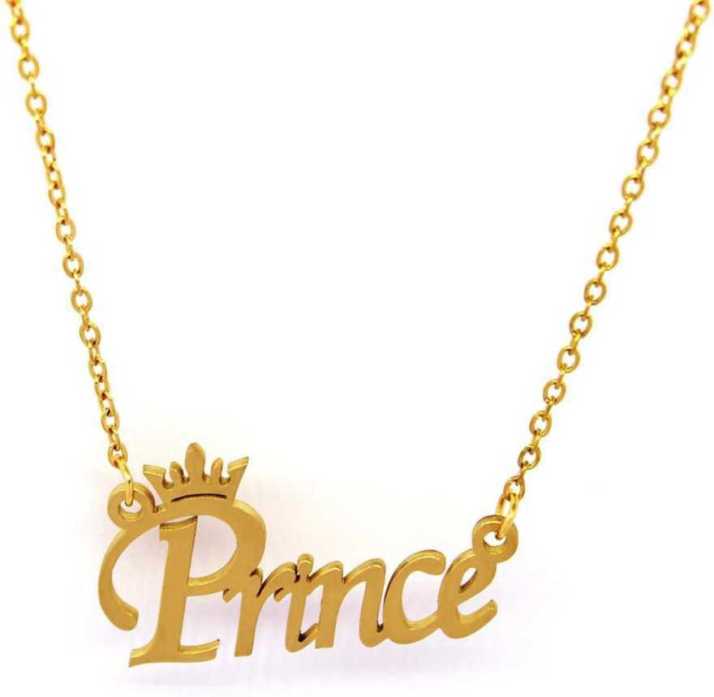 Silvoswan Prince Pendant For Boy And Men Prince Name Pendant For Boy Gold Plated Stainless Steel Pendant Price In India Buy Silvoswan Prince Pendant For Boy And Men Prince Name Pendant For