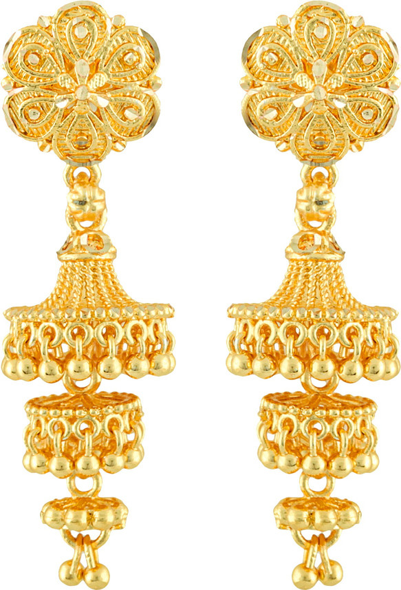 3 layer jhumka gold