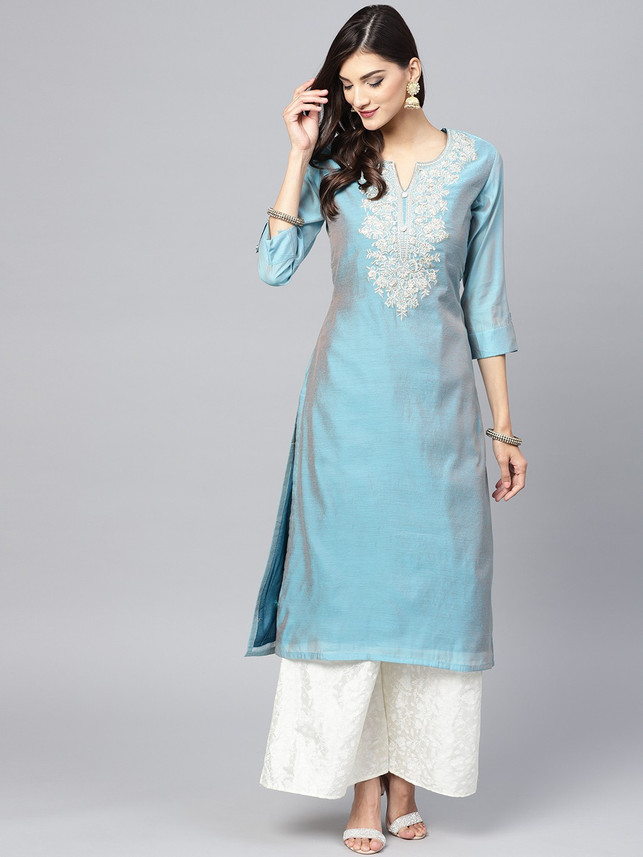 inddus Women Kurta and Palazzo Set