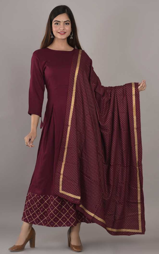 Baba Kurti Women Kurta and Dupatta Set 