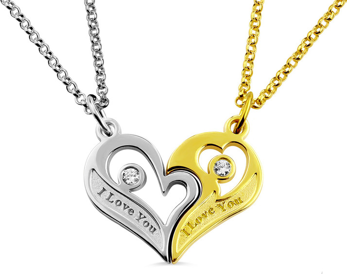 Crazy Fashion Golden Broken Heart Chain 