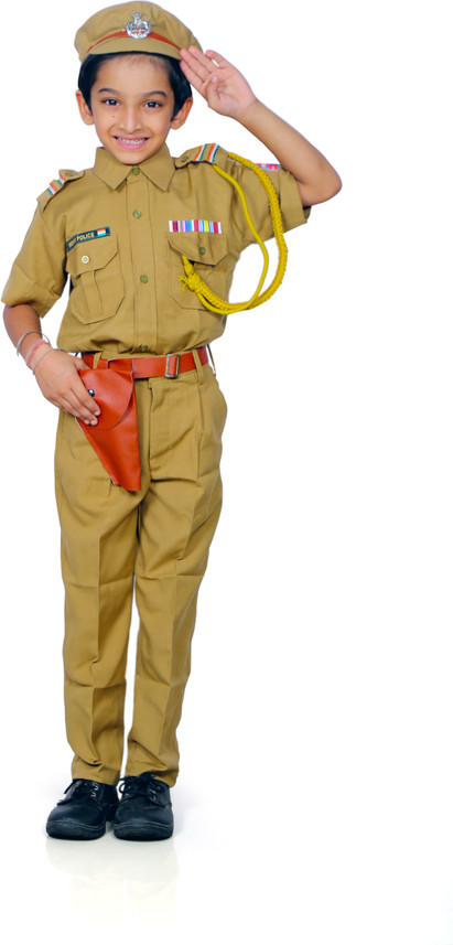 HK Apparel Police dress Kids Costume 