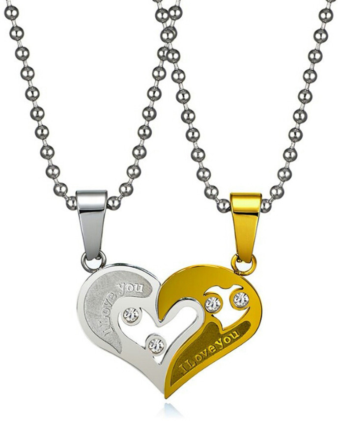 Heart Pendant Chain Necklace 