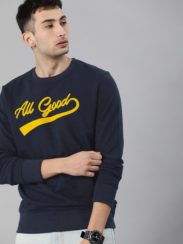 Full Sleeve Printed Men Sweatshirt 