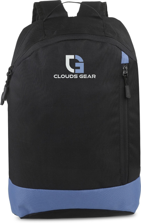 black and blue backpack
