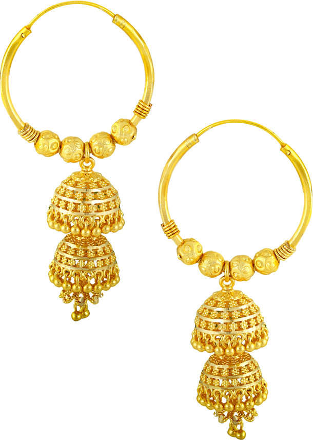 3 layer jhumka gold
