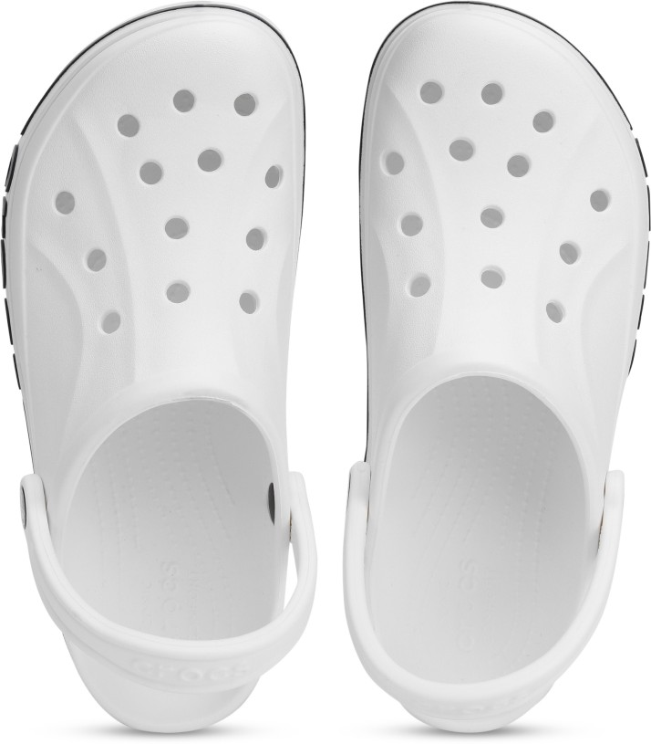 mens white crocs size 9