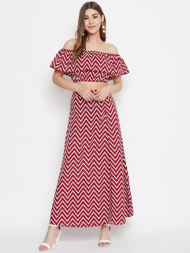 red floaty midi dress