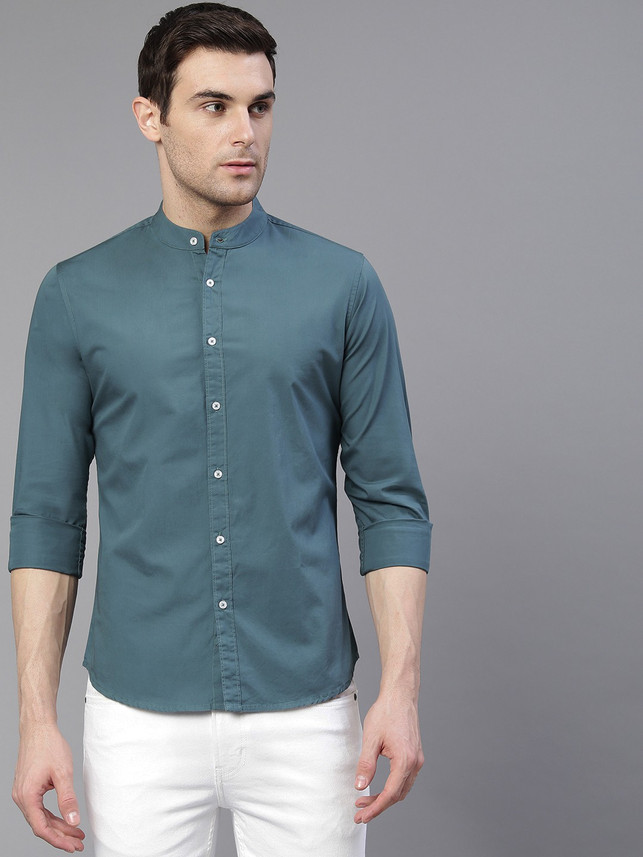 Buy Dennis Lingo Men Solid Casual 