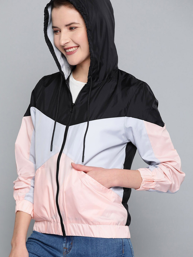 Sleeve Colorblock Women Jacket 