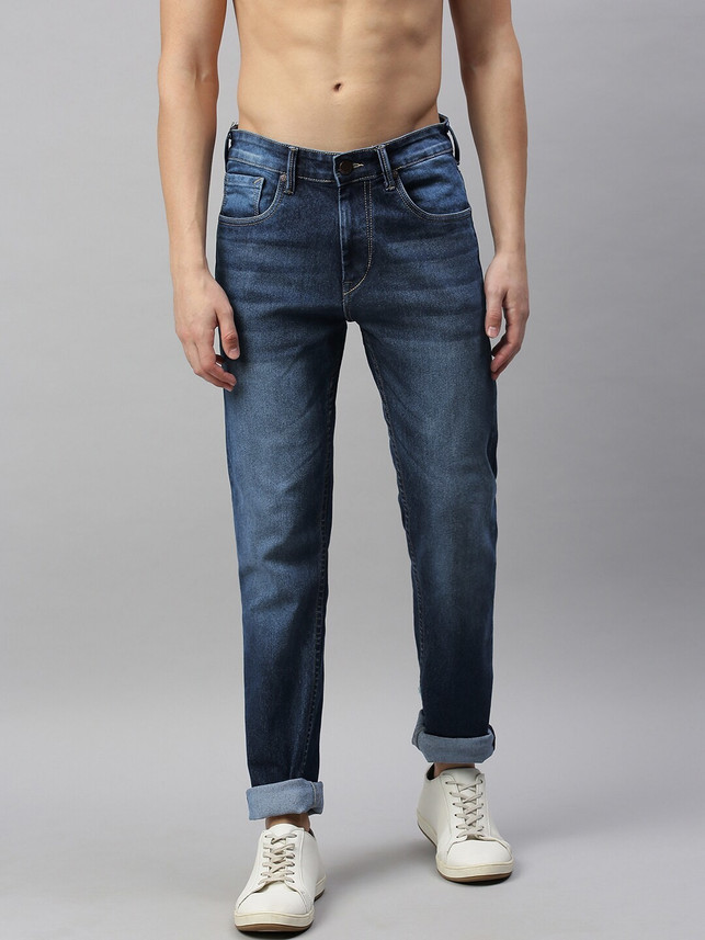 HERE\u0026NOW Slim Men Blue Jeans - Buy HERE 