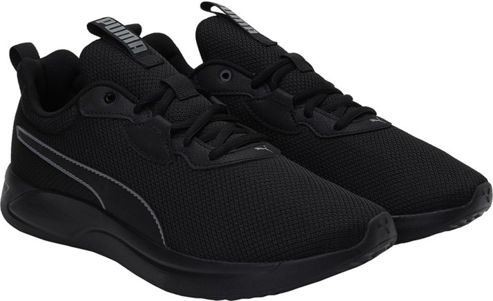 puma black shoes running