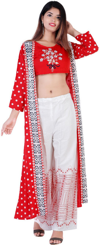 TOOGOOD Women Ethnic Jacket, Blouse and 