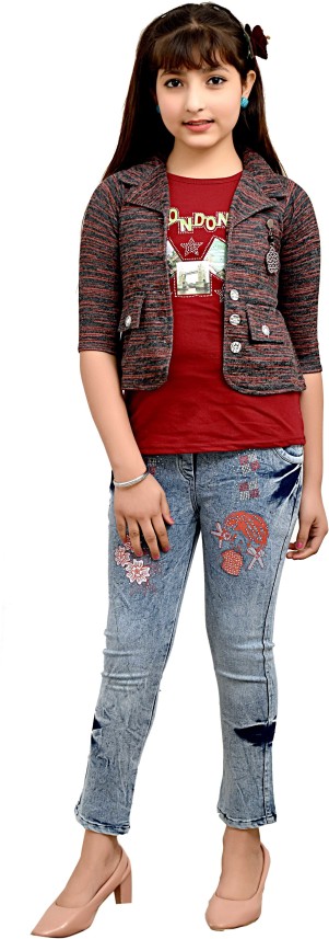 Buy Girls Jins Top Cheap Online