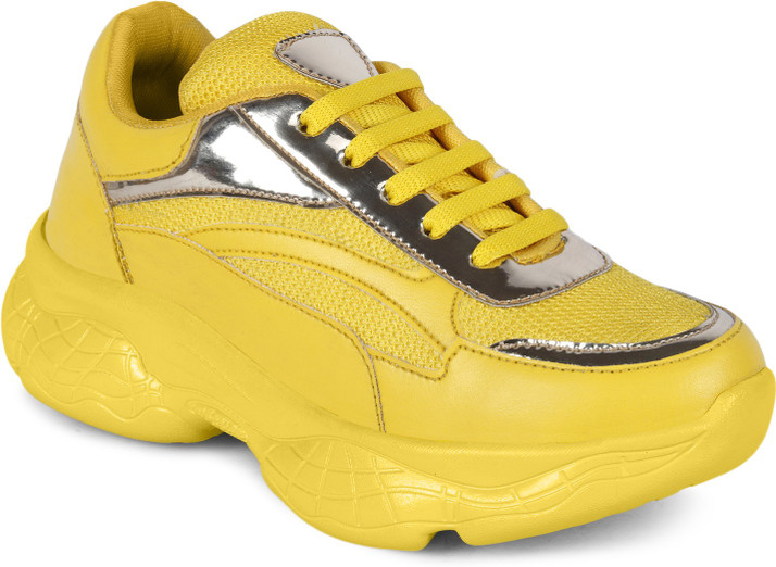 cat sneakers yellow