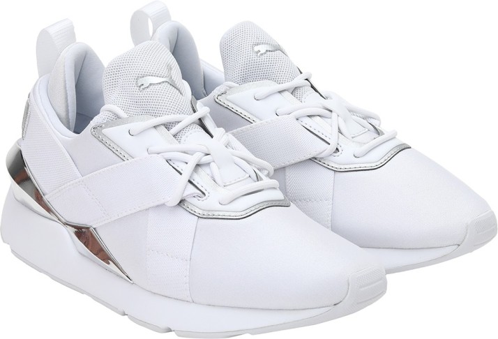 puma muse metallic white