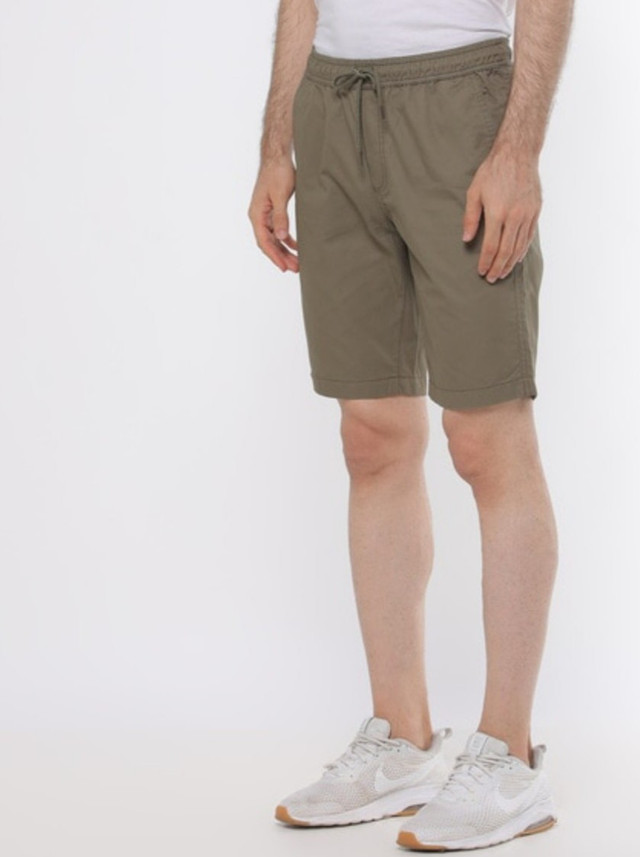 Buy dnmx Solid Men Brown Denim Shorts 
