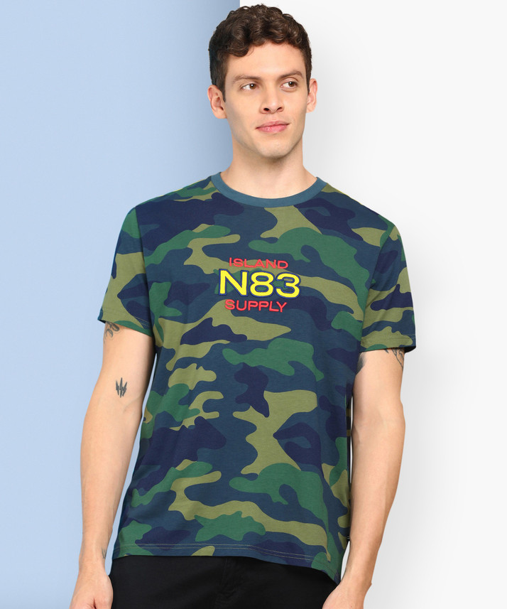 NAUTICA Military Camouflage Men Round 