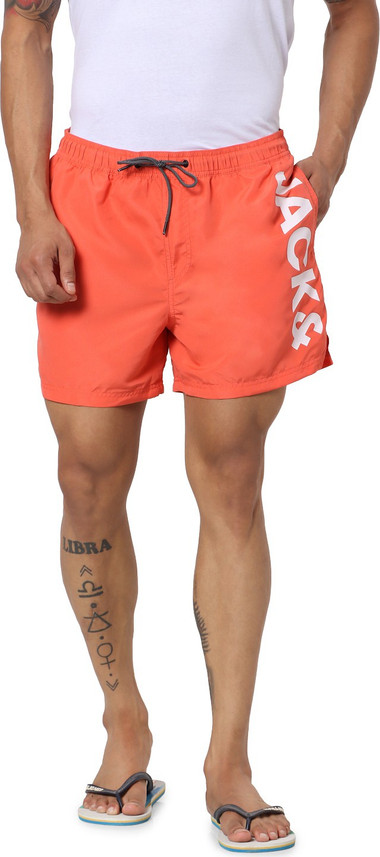 JACK \u0026 JONES Printed Men Red Swim 