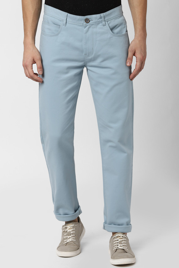 PETER ENGLAND Slim Fit Men Light Blue 
