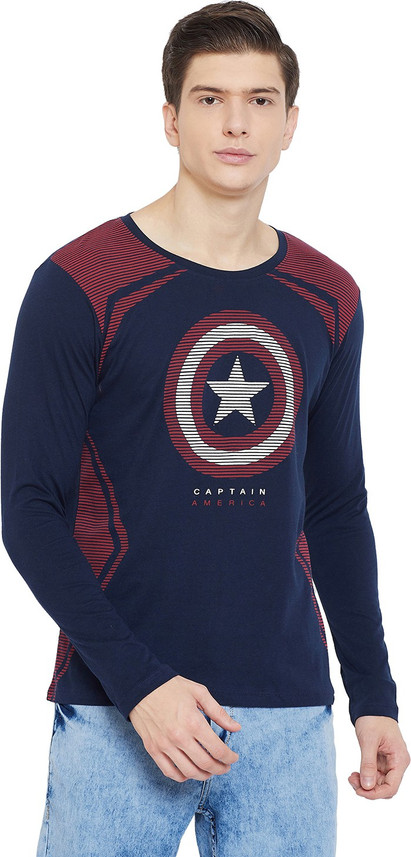 Marvel Avengers Printed Men Round Neck 