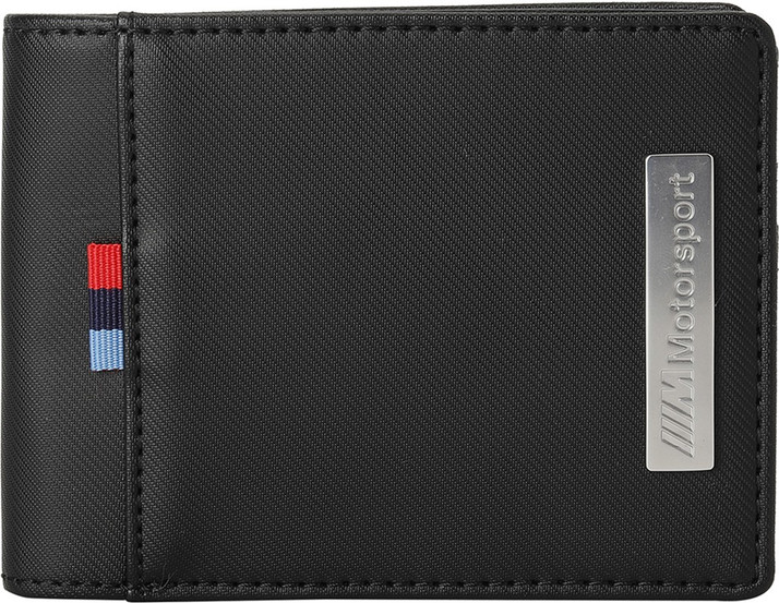 puma black leather wallet